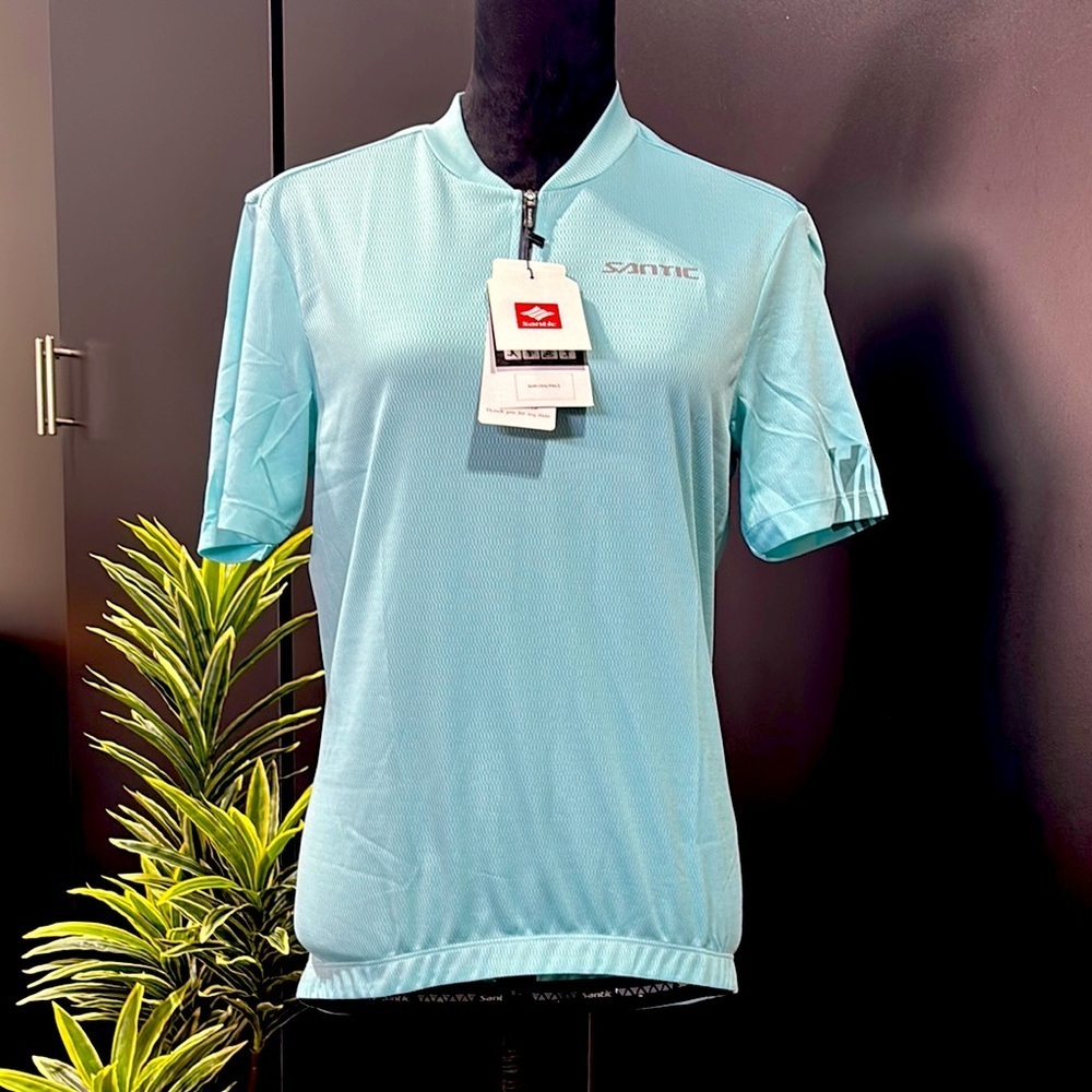 Santic Cycling,Running,hiking,1/4 zip pullover, elastic waist,3 back pocket